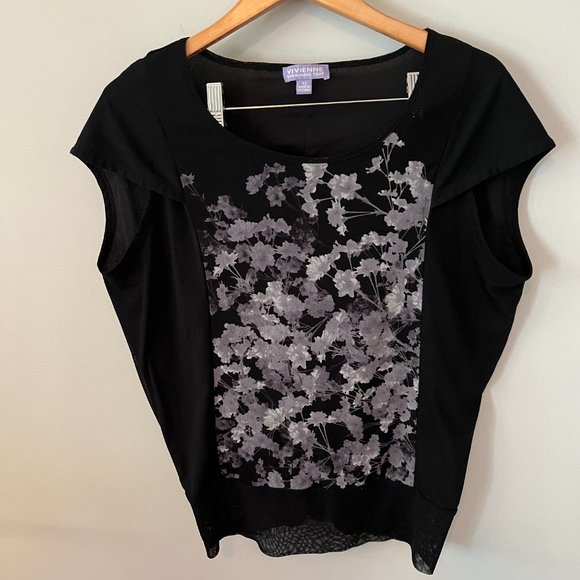 Vivienne Tam | Tops | Vivienne Tam Purple Label Mesh Black